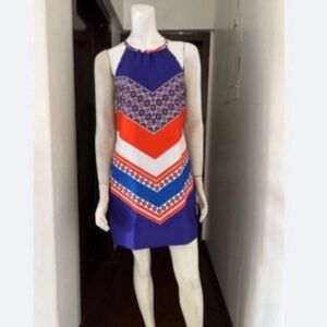 Banana Republic Blue Sleeveless Halter Sundress